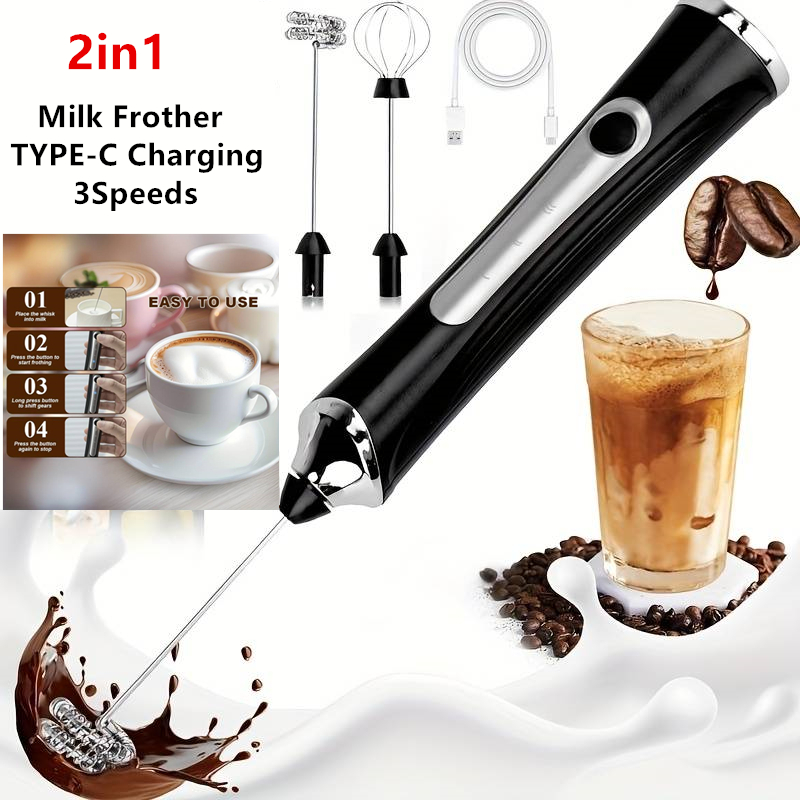 Беспроводной электрический всп – обзор и цена Electric Milk Frother Handheld